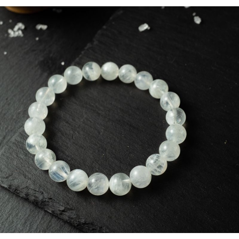 Gelang Batu "Moonstone" - Premium A5 Moonstone