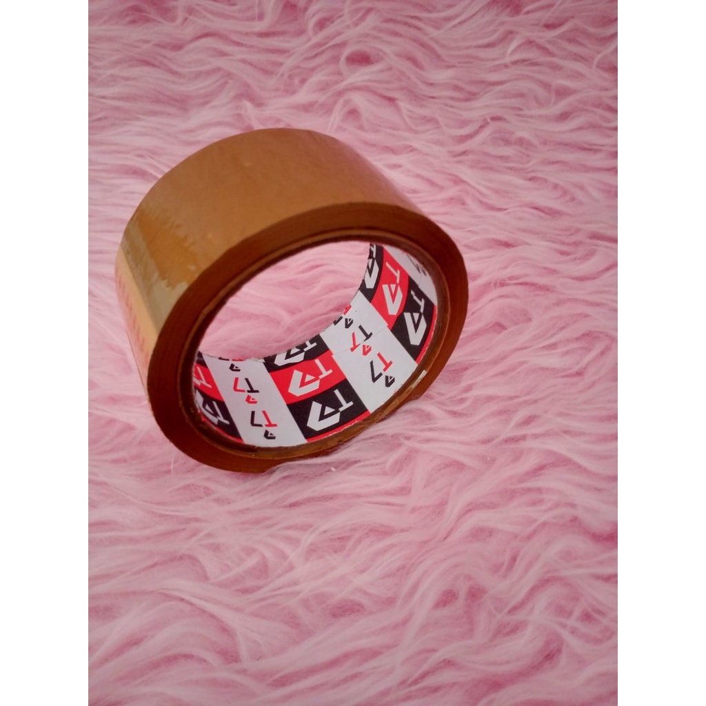 (GS8)Lakban Bening Coklat 72Yard X 45Mm /Lakban Packing