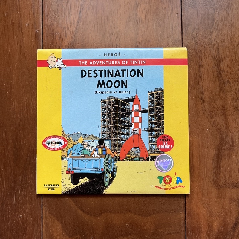 VCD Destination Moon Ekspedisi ke Bulan The Adventures of Tintin Petualangan Tintin Herge