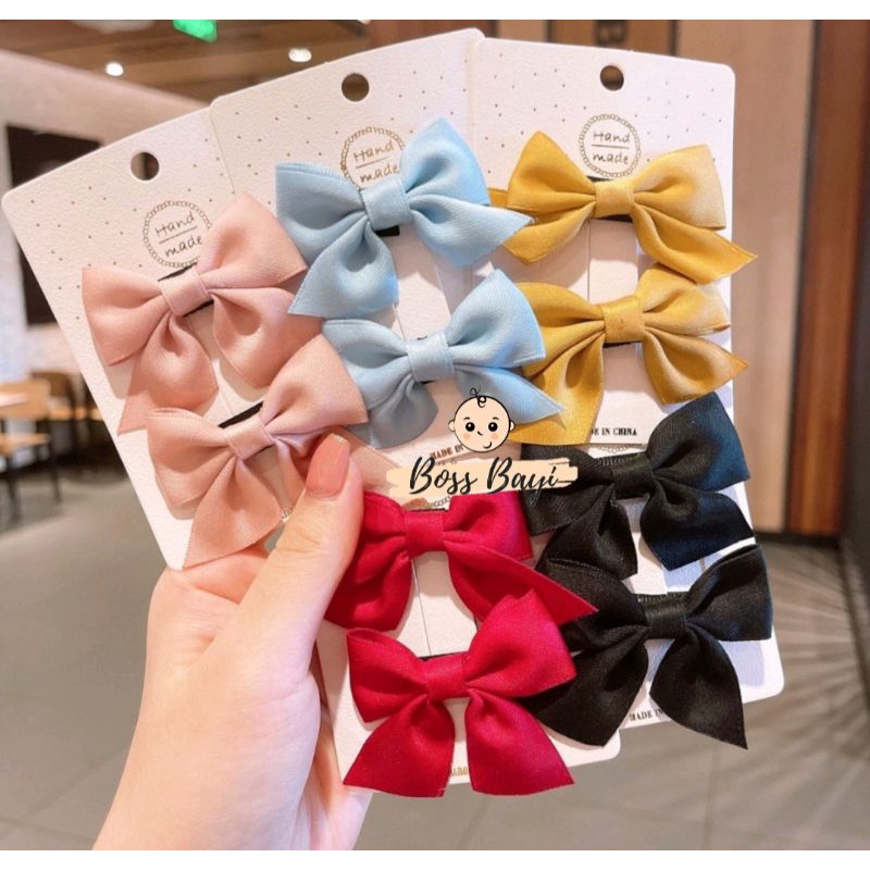BOSS BAYI - Jepit Rambut Pita isi 2pcs