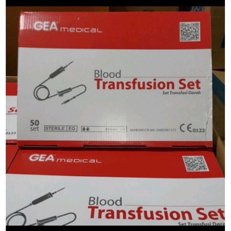 blood tranfusion set gea / blood set gea ( 1 box isi 50 pcs )