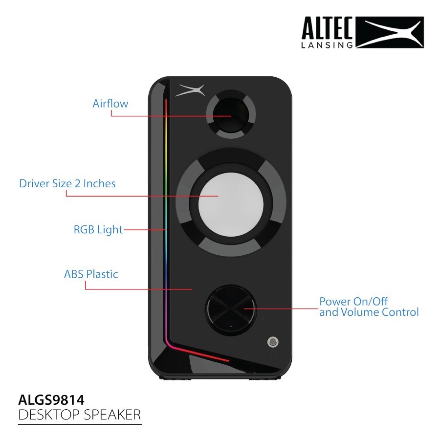 Altec Lansing ALGS9814 RGB Gaming Speaker