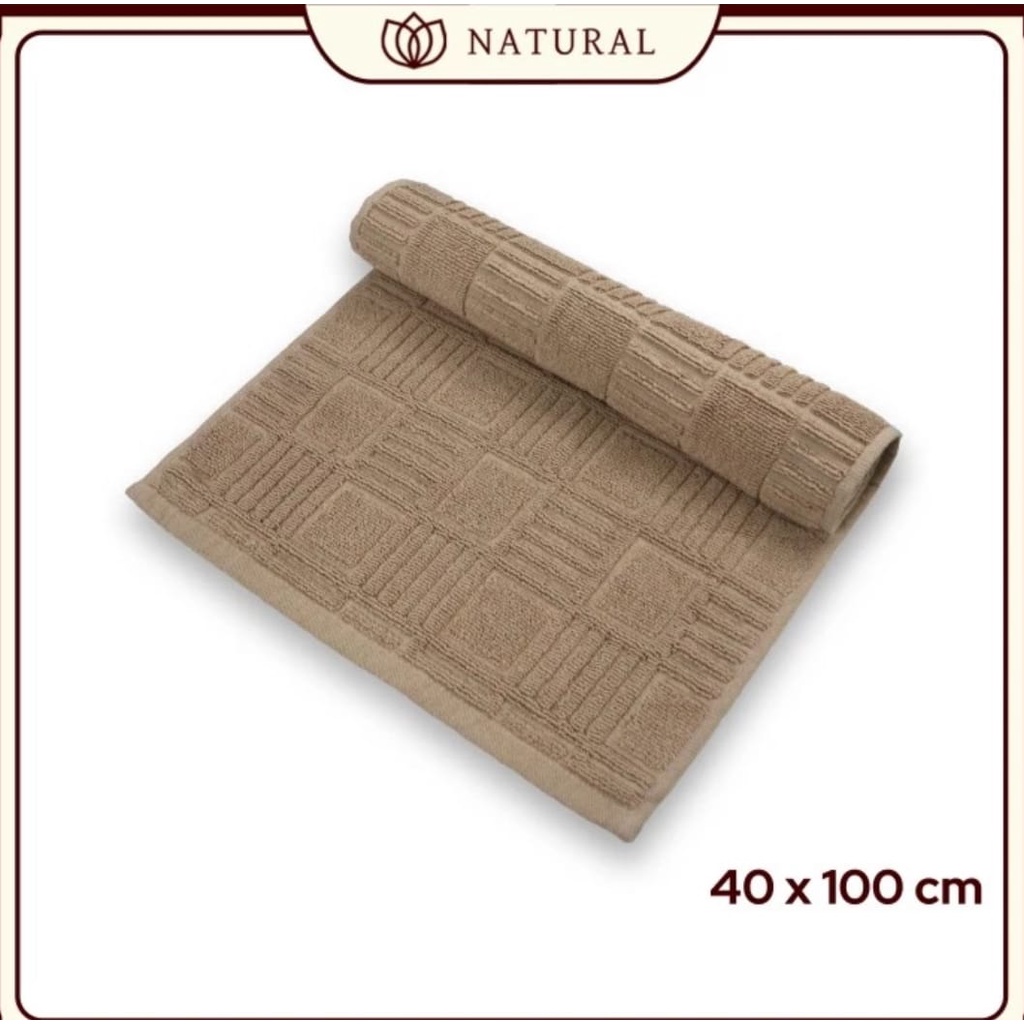 Keset Natural 40cm x 100cm Panjang Keset Hotel Dapur Kamar Mandi Kamar Tidur Serap Air Tebal Keset Dapur Panjang