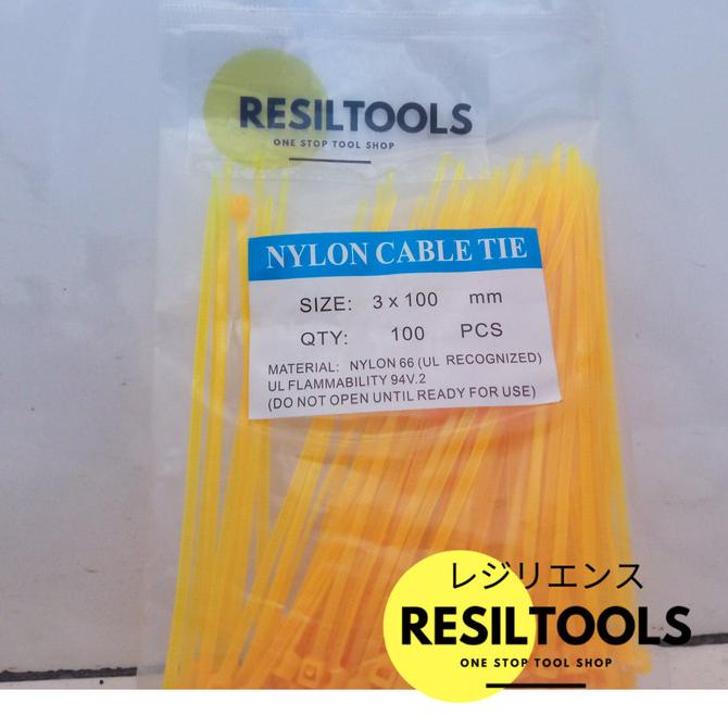 

Cable Ties 3 x 100 mm Kuning Kabel Tis Self Locking Perbuah citrab44 Berkualitas