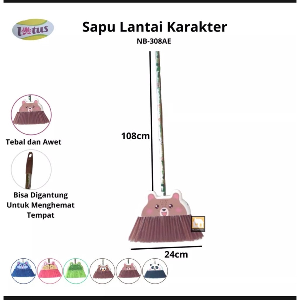 Sapu Nilon Karakter / Sapu Lantai promo bisa COD