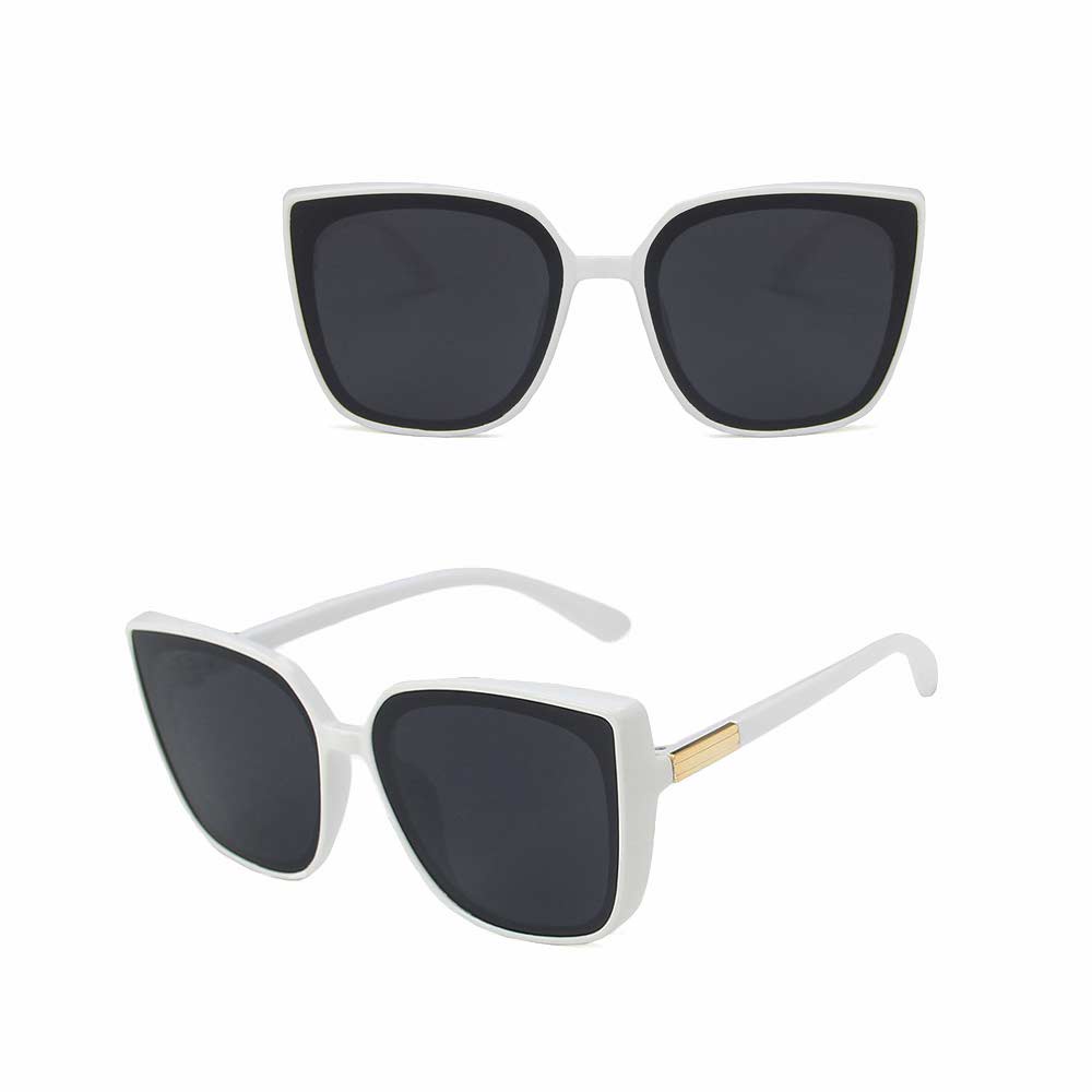 Kacamata UV400 [ Putih ] Anti Radiasi - Sunglasses Wanita Korea - HM8146