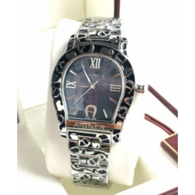 jam tangan Aigner silver nwt