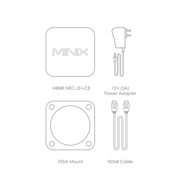 MINIX NEO J51-C8 - Mini PC Win 11 - Intel N5105 RAM 8GB SSD 256GB - MINI PC TERBARU DARI MINIX