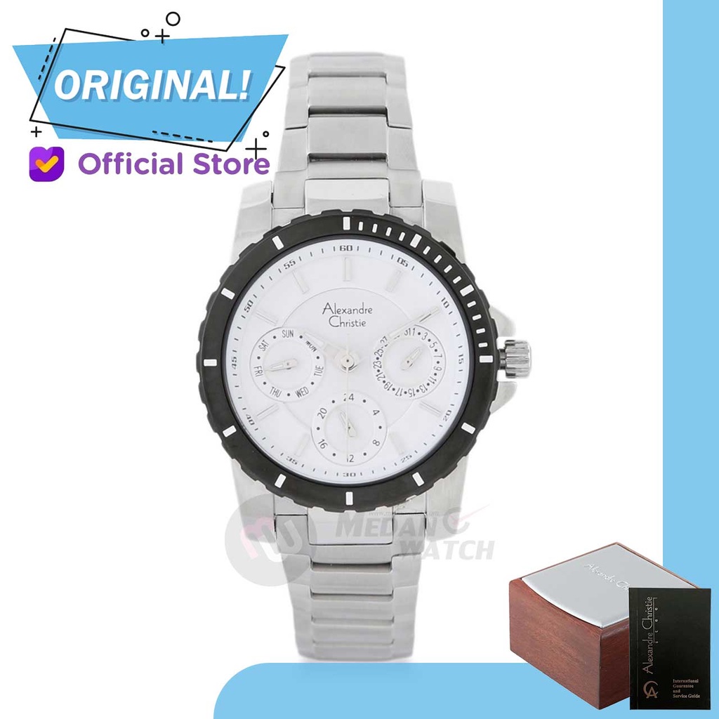 Jam Tangan Wanita Analog Alexandre Christie 6141BF AC6141 AC 6141 BF 6141 BFBTBSL Original Garansi R