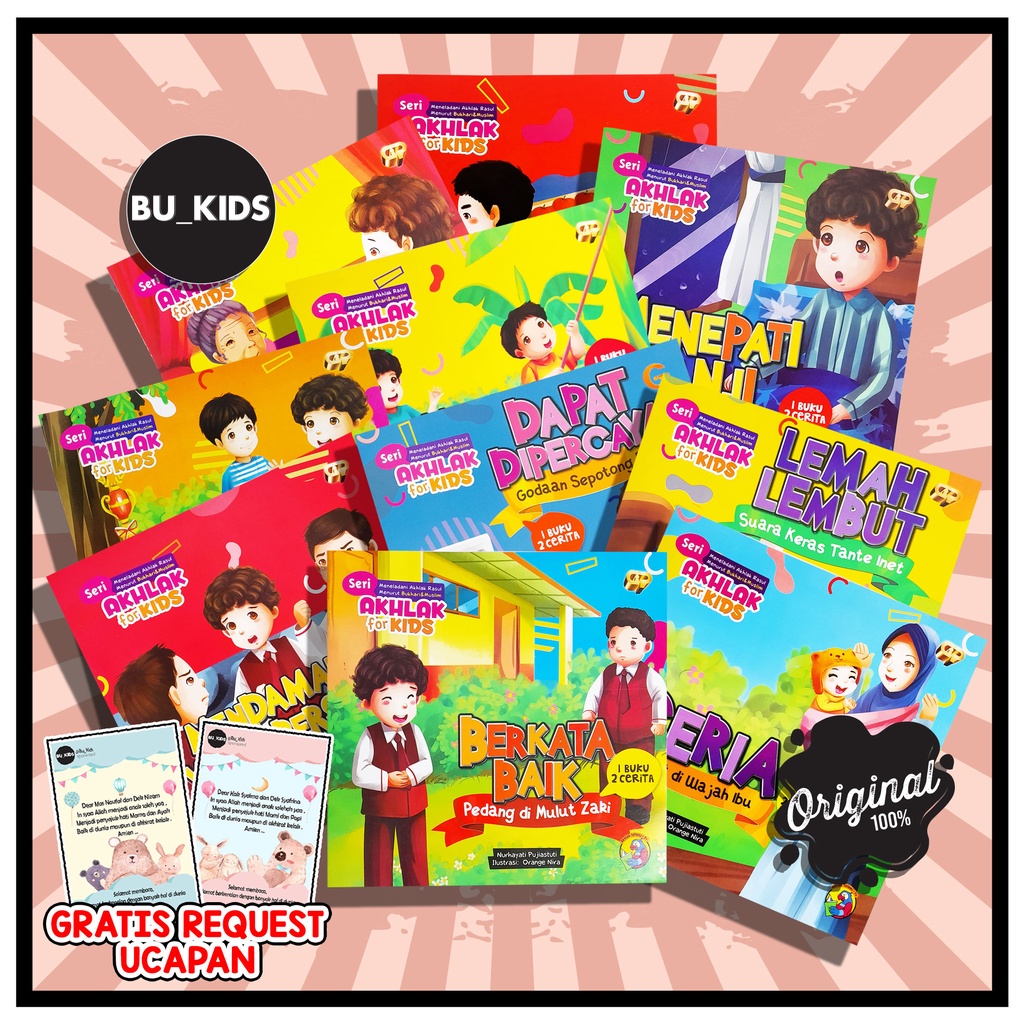 Jual Buku Cerita Anak Islami Bergambar - Seri Akhlak For Kids Isi 10 ...