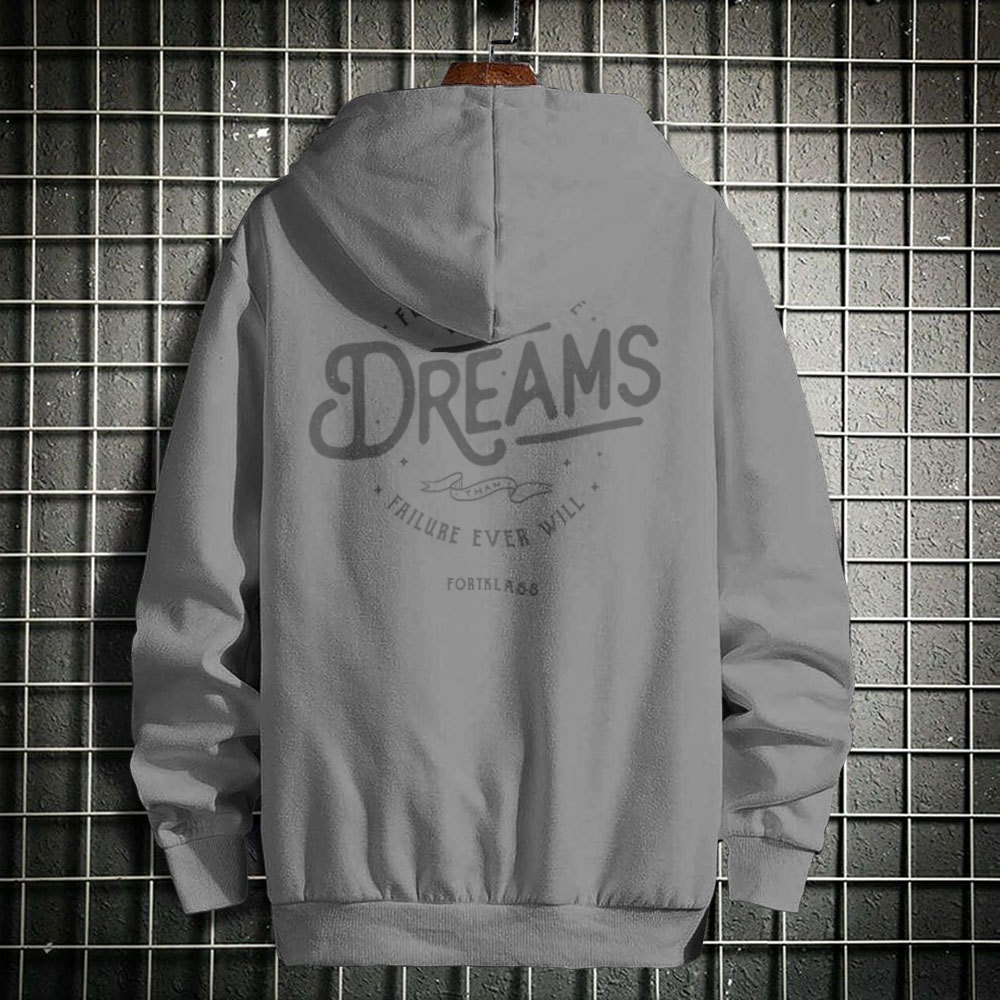 HIPNOP  Dream Outerwear Unisex Zipper Sablon Pria Premium Jaket Pria Jumper Hoodie