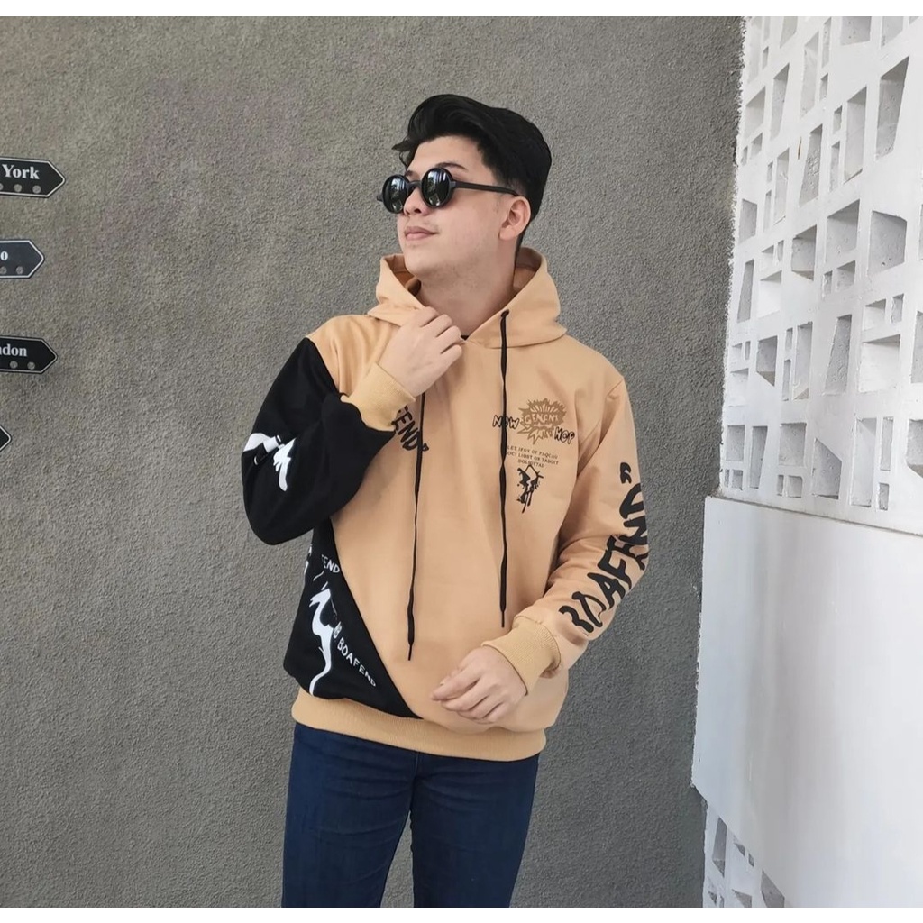 Hoodie Pria Wanita ROAFEND Jacket Sweater Style Korean Kekinian Outfit Masa Kini