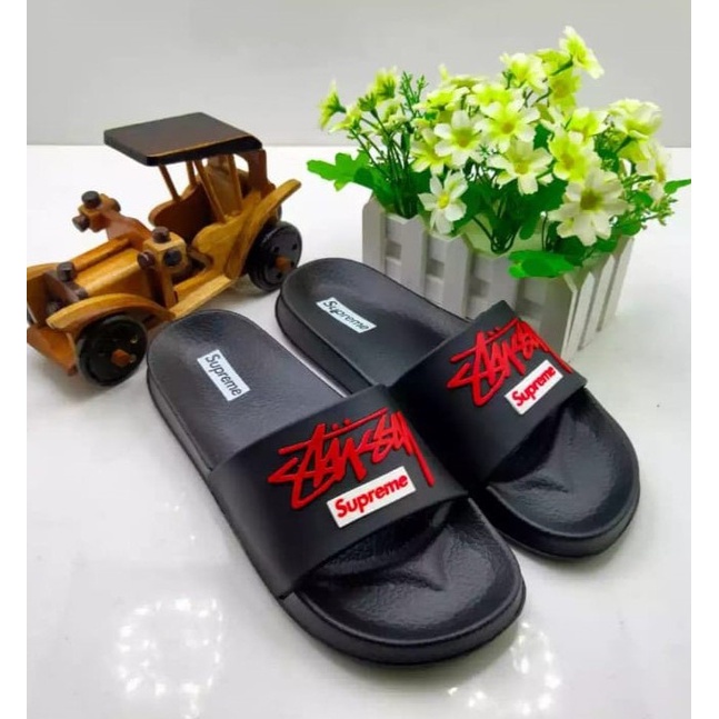 Sandal Slop Pria SUPREME Simple / Sendal pria Slide karet unisex