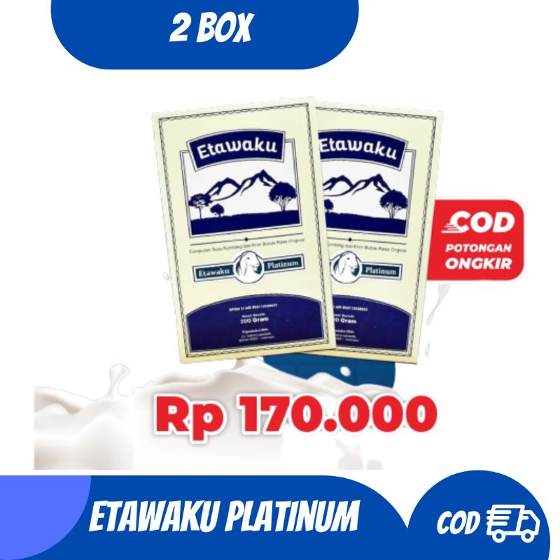 

[ 2 Box ] Etawaku Platinum Susu Kambing Etawa Paket 2 box