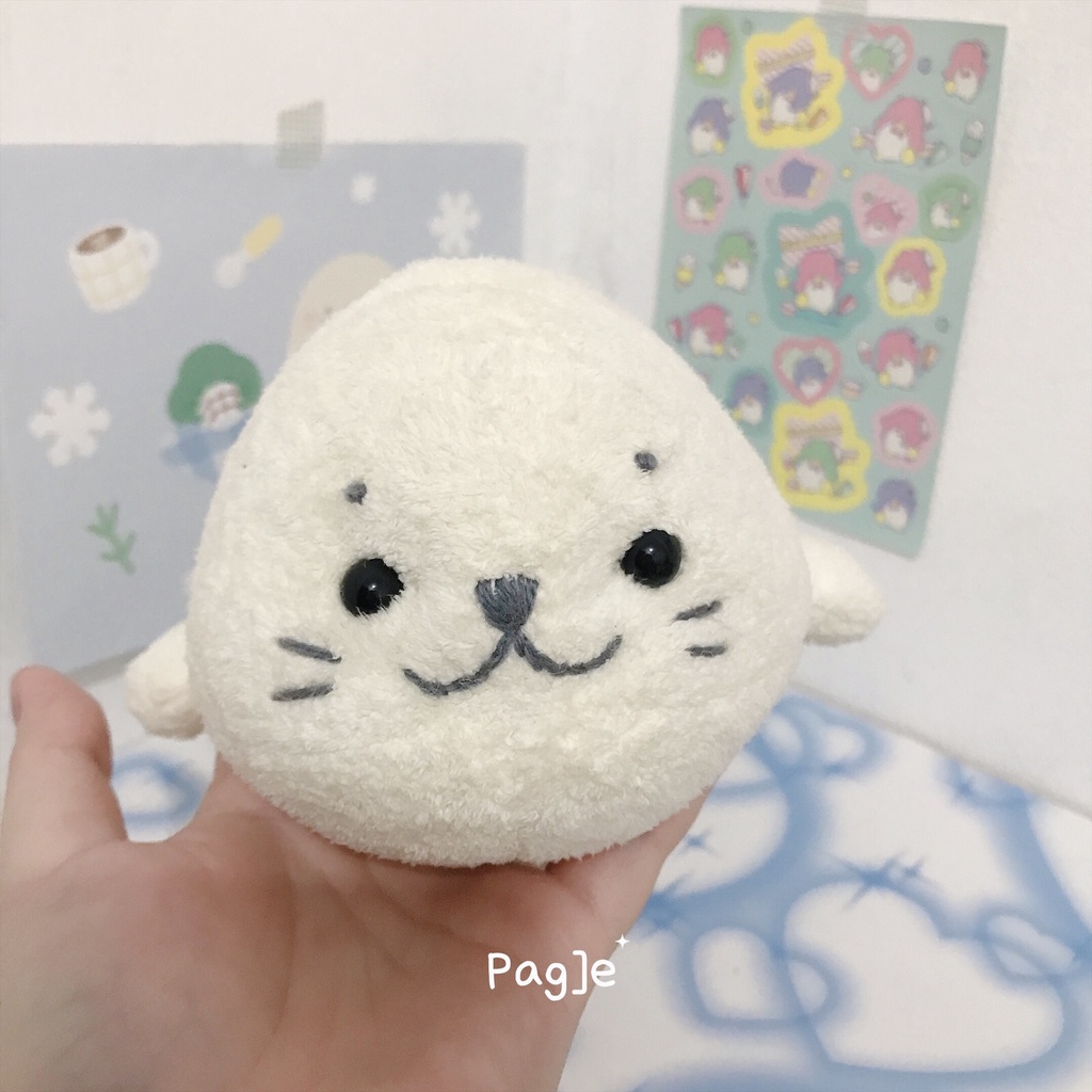 White Seal Sirotan Anjing Laut by Mother Garden [Preloved] - Plush Doll Boneka