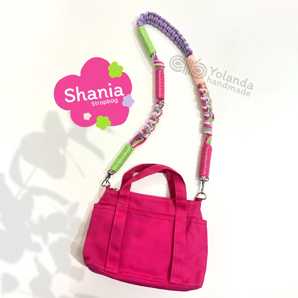 [TERMURAH] Tali Strap bag Macrame SHANIA | Premium | Tali kamera | Strap Bag Lucu | Custom | Puffy Bag | Sling Bag | Pendek |COD