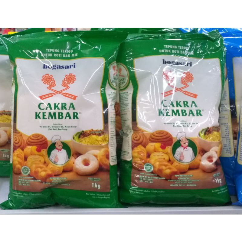 

KZ - tepung terigu cakra kembar 1kg untuk roti dan mie