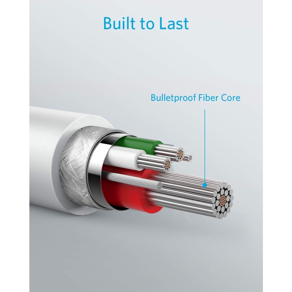 Kabel Data ANKER PowerLine Lightning IOS Usb 3ft 0.9m High Speed Kabel Data