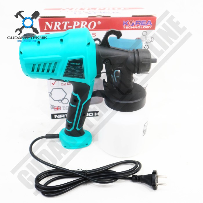 SPRAY GUN ELEKTRIK SE800HD NRT PRO Semprot Besi Tembok 450Watt 800cc / Spraygun Listrik Alat Semprotan Cat 800 cc SE 800 HD NRT PRO