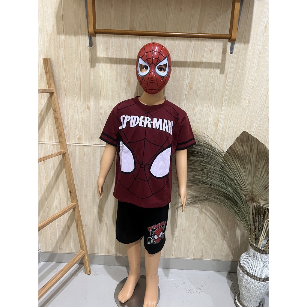 SETELAN ANAK LAKI SPIDERMAN UMUR 2-11TAHUN BISA COD