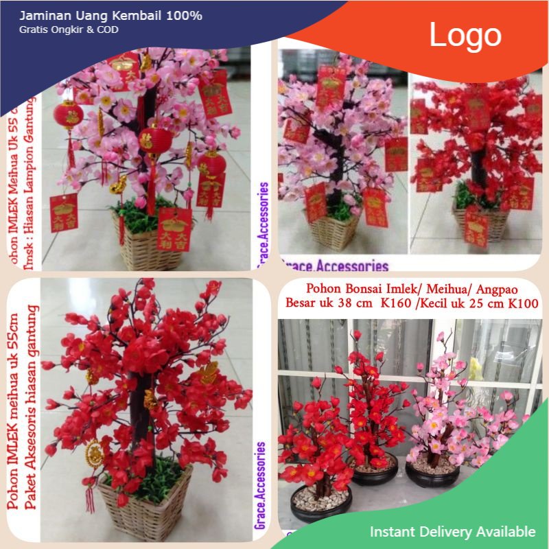 

Pohon imlek meihua angpao sakura
