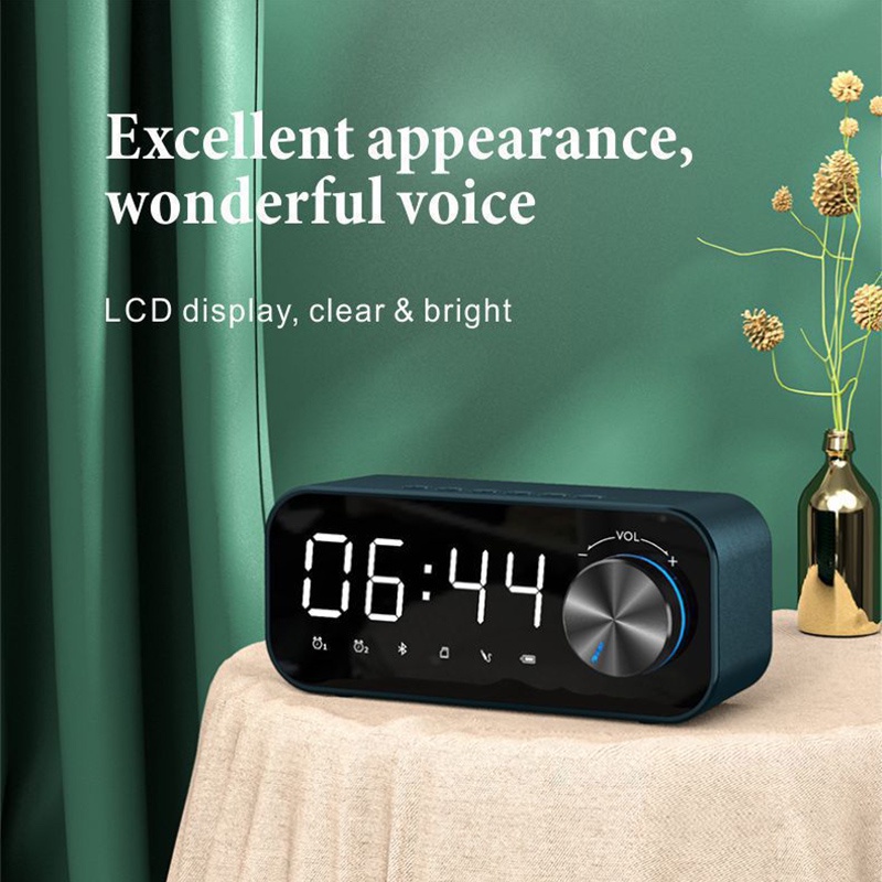 【COD】Viqoo Speaker Jam Led Bluetooth Portable Stereo Original Display Alarm Wireless S16