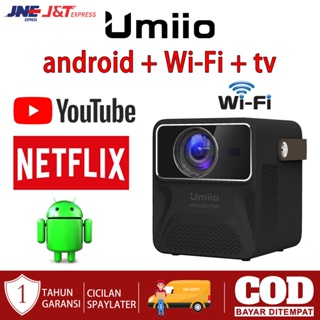 Proyektor Mini 4K HD Rumah Android 1920*1080P  950ANSI 95000 Lumens WIFI BLUETOOTH COD