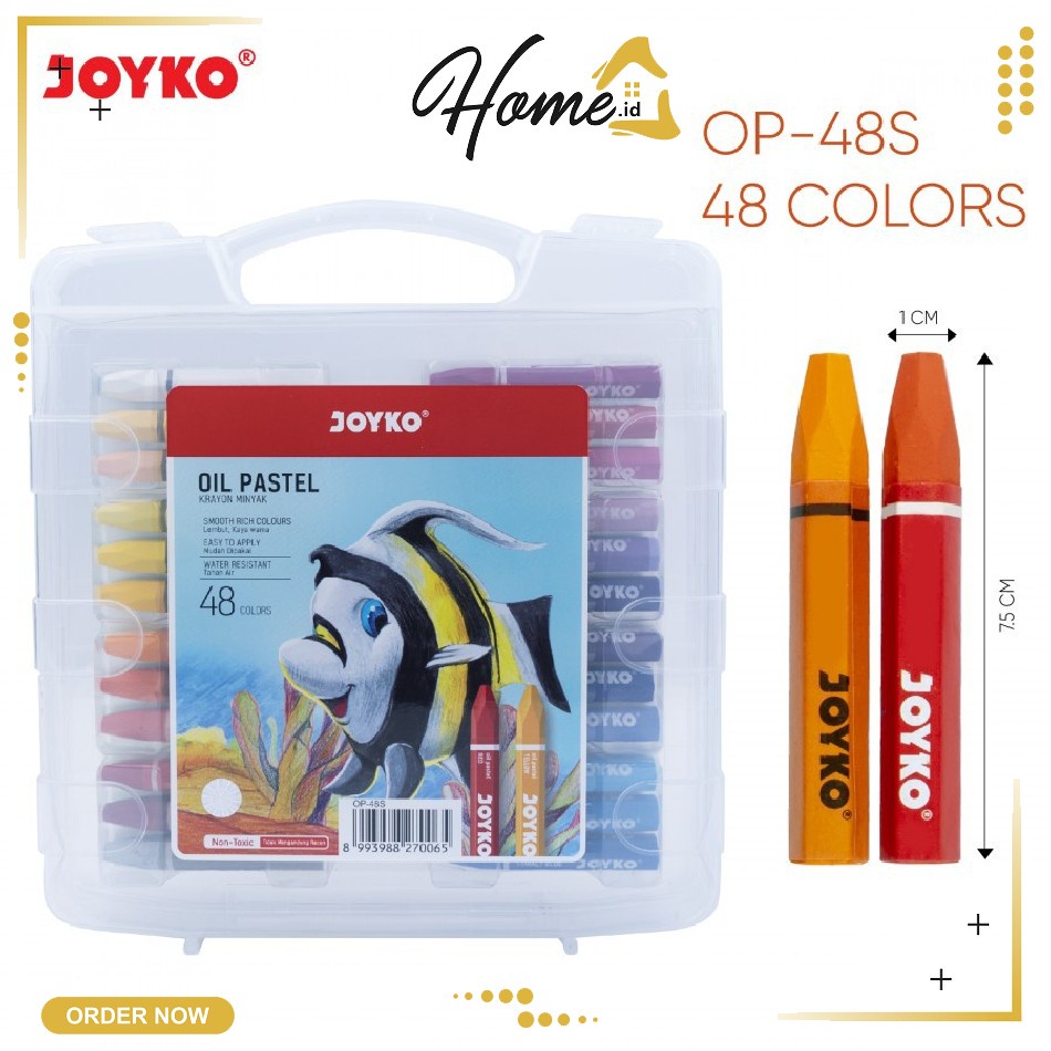 

OIL PASTEL 48 / CRAYON / KRAYON ISI WARNA MERK JOYKO/CRAYON TITI JOYKO