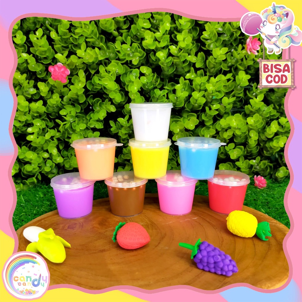 Slime tofu mini with floam no label harga reseller