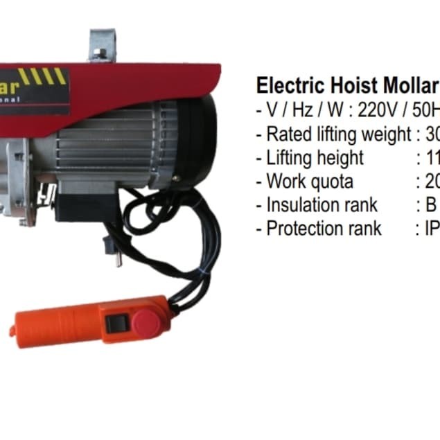 Katrol Electric Hoist 600Kg Mollar
