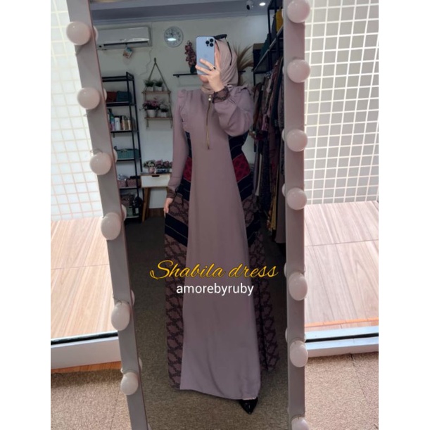 SHABILA DRESS/DRESS ELEGAN/AMORE BY RUBY