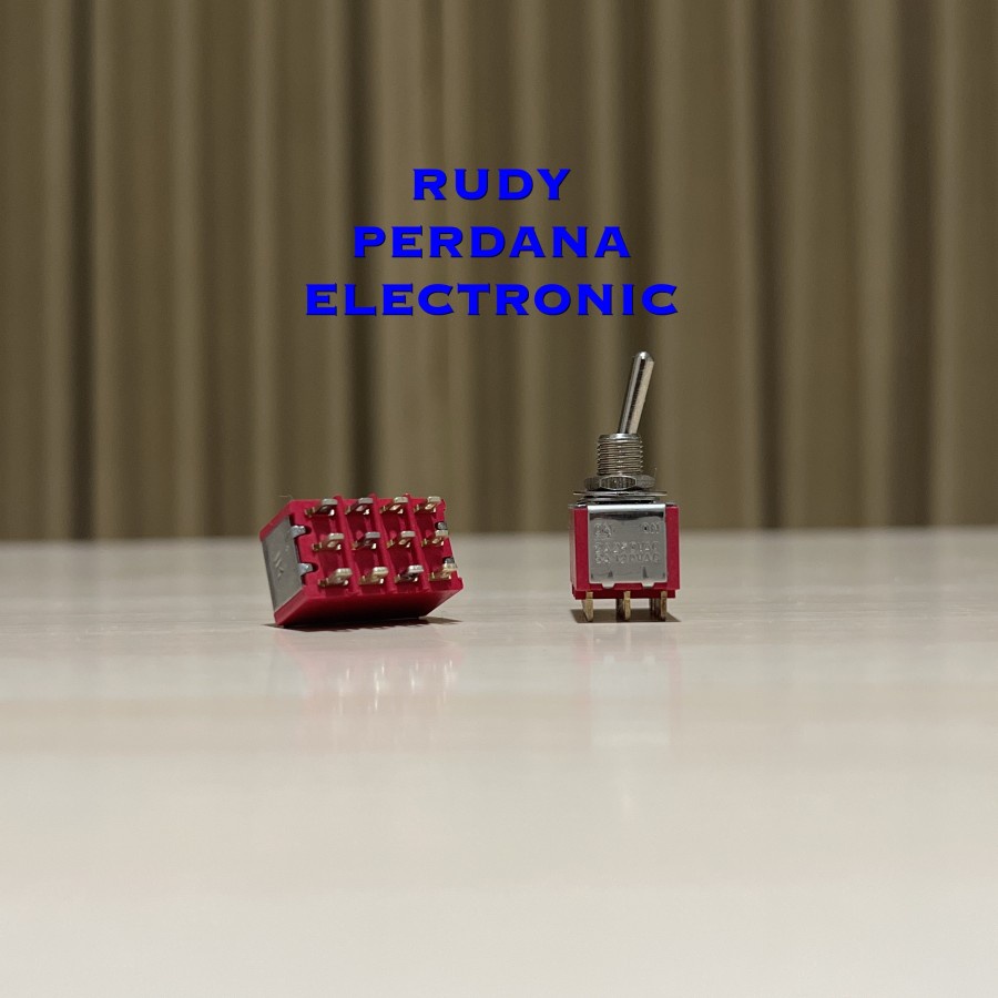 SWITCH TOGGLE SAKLAR TOGLE 12 PIN ON ON 2A 250V 5A 120V KN1-402