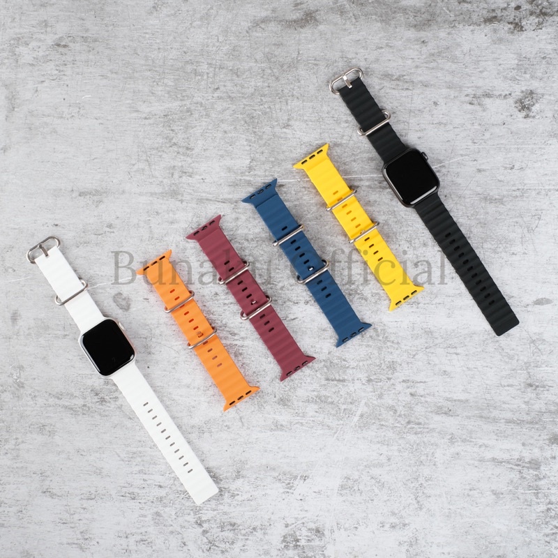 Ocean Band Apple Watch Ultra 49mm Strap iWatch Series 8 7 6 5 4 3 2 1 SE 45mm 42mm 44mm ACC Smartwatch Premium iBox