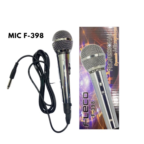 MIC KABEL KARAOKE STAINLESS / MICROPHONE DYNAMIC KABEL 3M