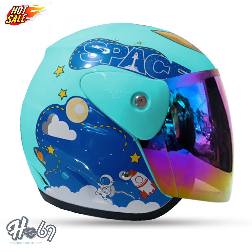 Helm Half Face GM Evouliton SPACE / Helm Wanita Dewasa COD