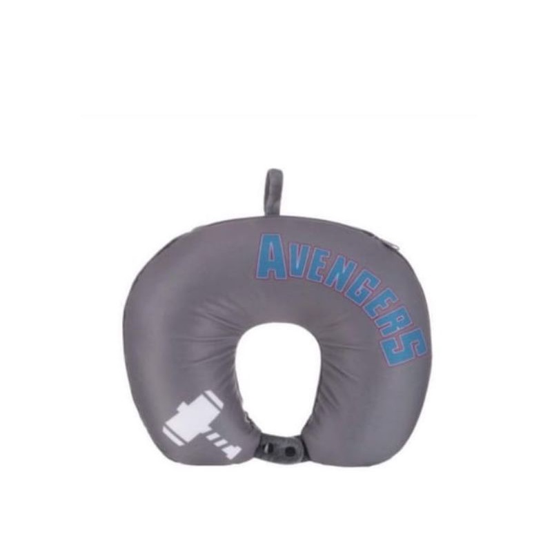 Miniso Bantal Leher 2in1 U shaped Neck Pillow Bantal Donut Garland Natal