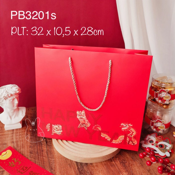 

Paper Bag Merah Sincia| Tas Imlek PB3201s PB32