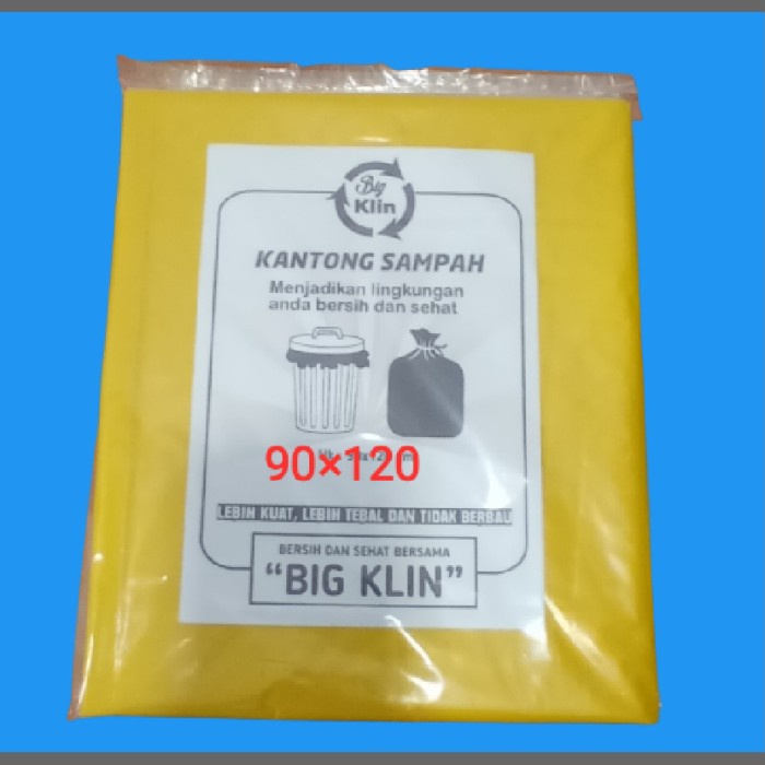 Hab Kantong Plastik Sampah Besar 90120 Plastik Medis Kuning 12 Pcs