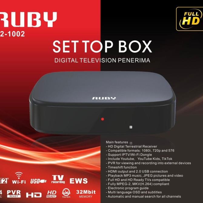 STB TV Digital/ Set Top Box Ruby Original