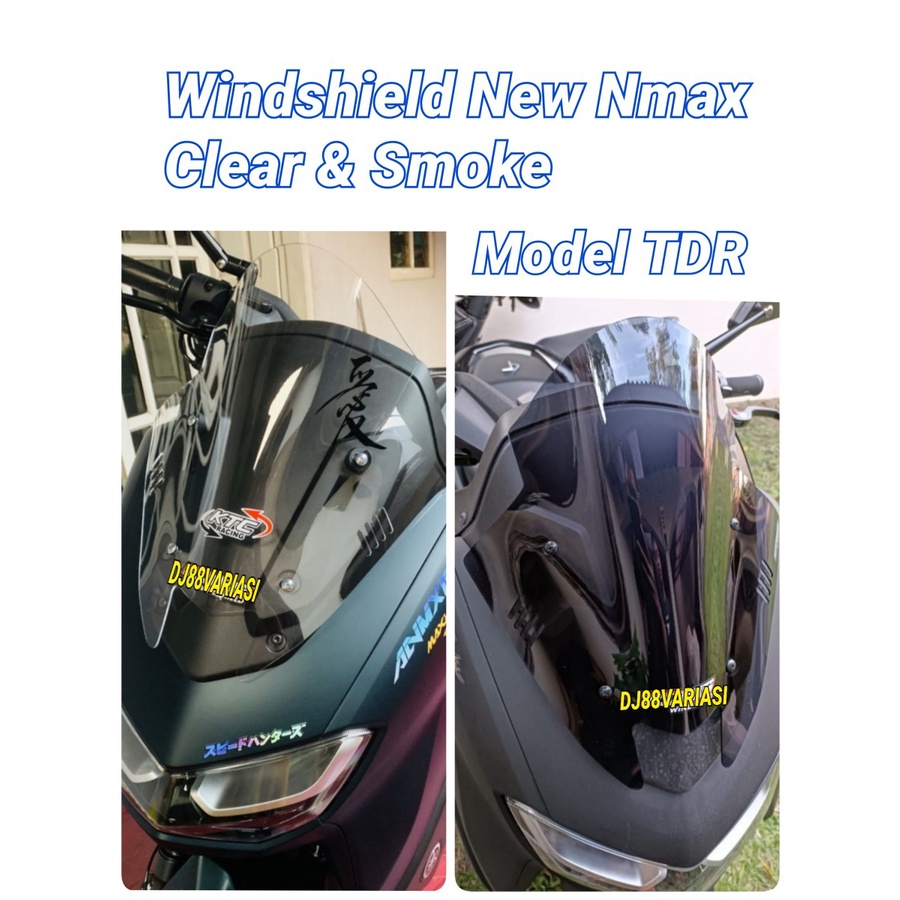 Windshield New nmax model TDR jenong visor kaca depan smoke bening