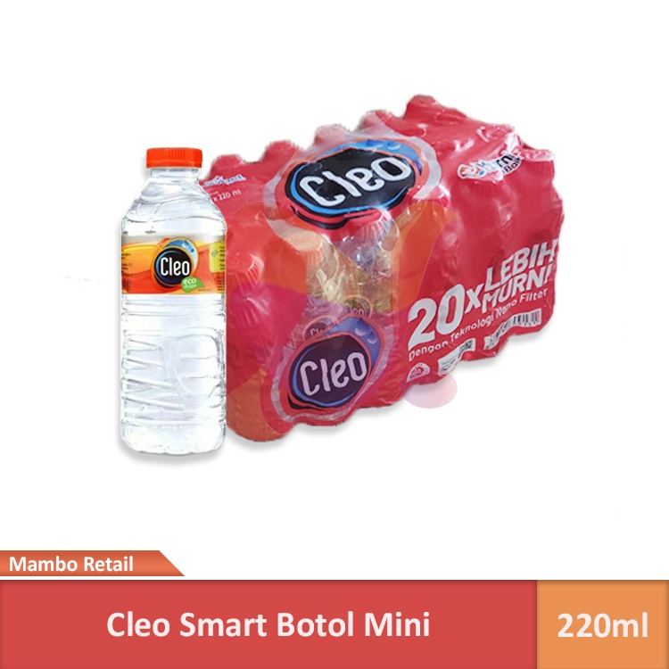 

Cleo Smat Botol Mini 220ml Air Mineral