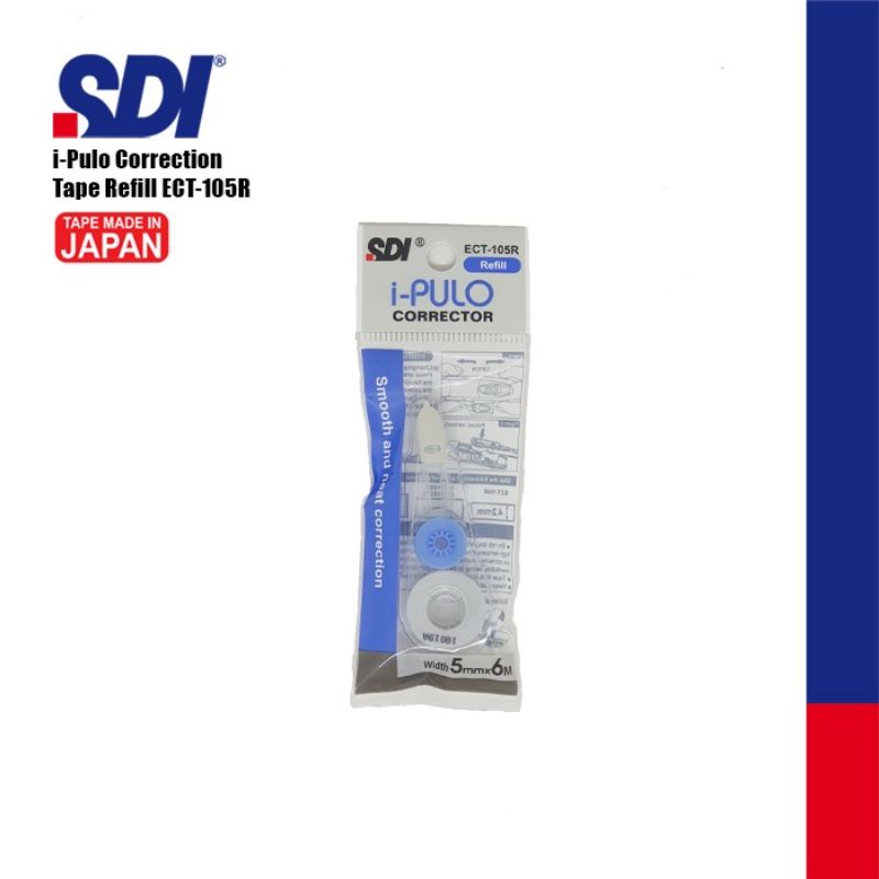 

Refill Tipex Kertas/ Correction Tape SDI i-Pulo ECT-105R (5mm x 6m)