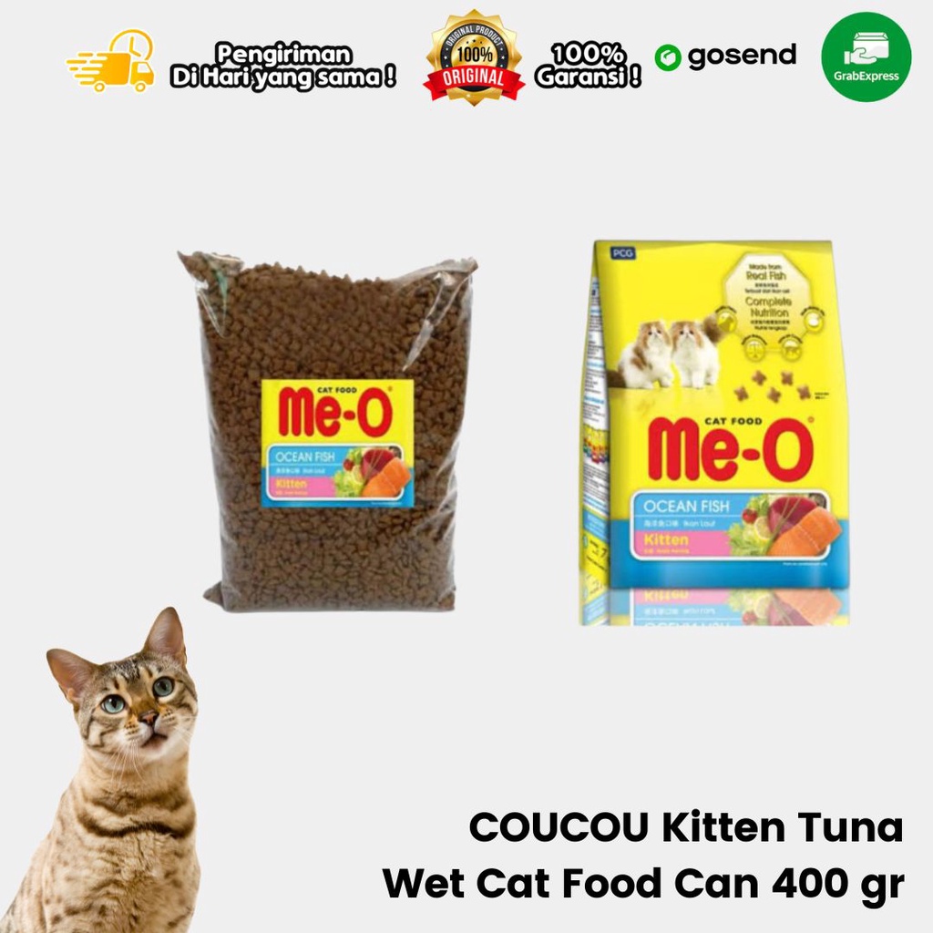 Makanan Kucing Kering Dry Food MEO Kitten Ocean Fish 1Kg