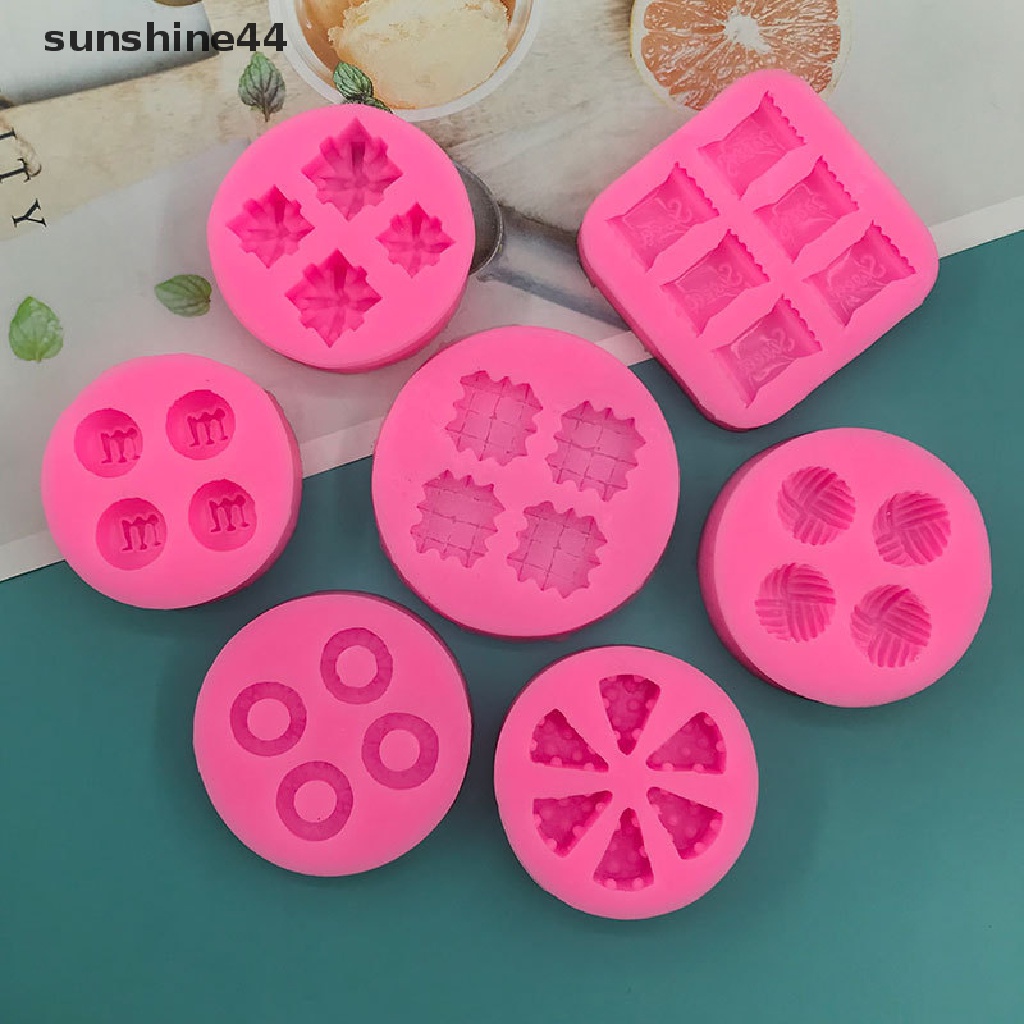 Sunshine 1Pc Cetakan Bentuk Makanan Kue Kering Cokelat Cake Decorag Tools Cetakan Silikon Lembut.