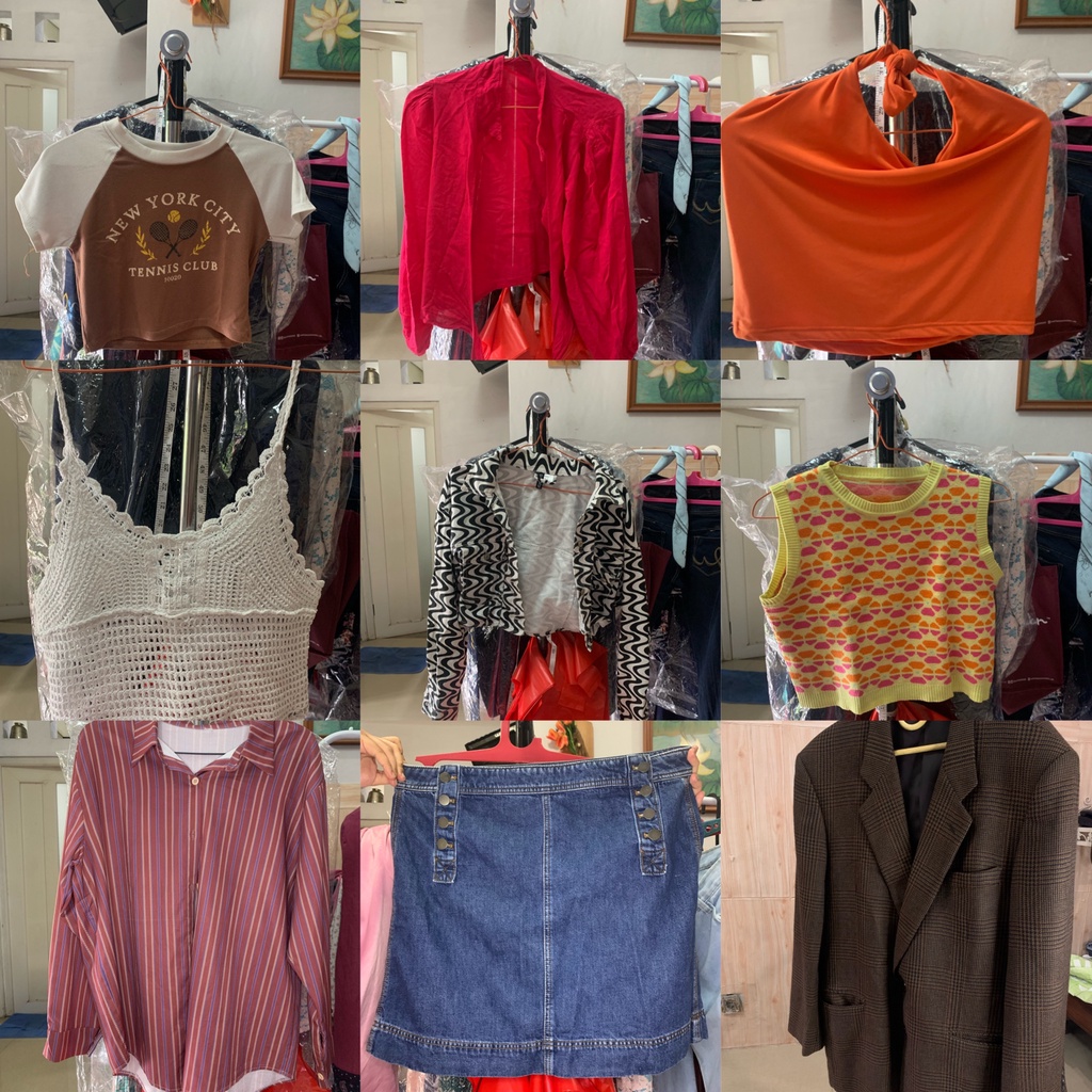 SORTPHE - Baju Thrift Gamis | Tunik | Baju Lebaran | Second hand | Limited | Handmade | Blazer Overs