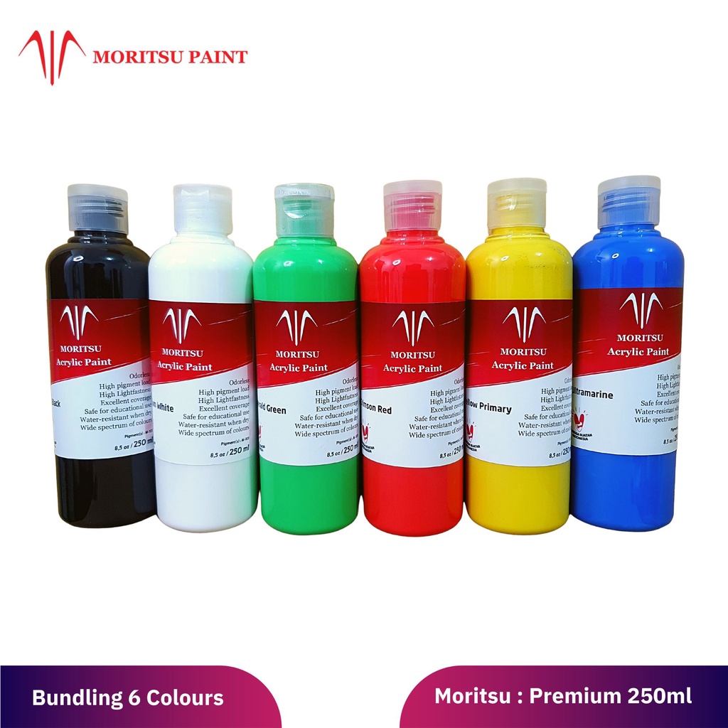 

Cat Akrilik Set Moritsu Acrylic Paint Premium Quality 250 ML