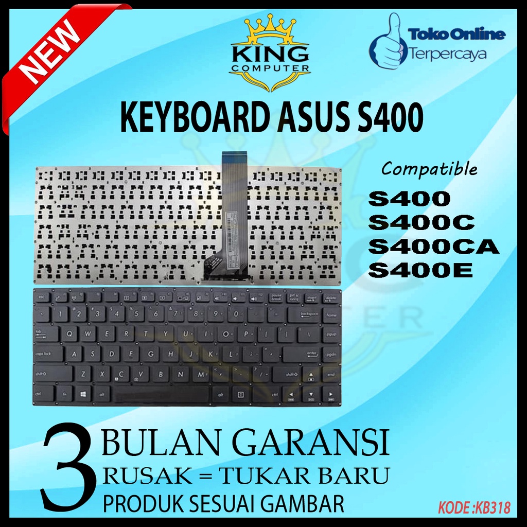 KEYBOARD ASUS S400 S400E S400CA S400C X402