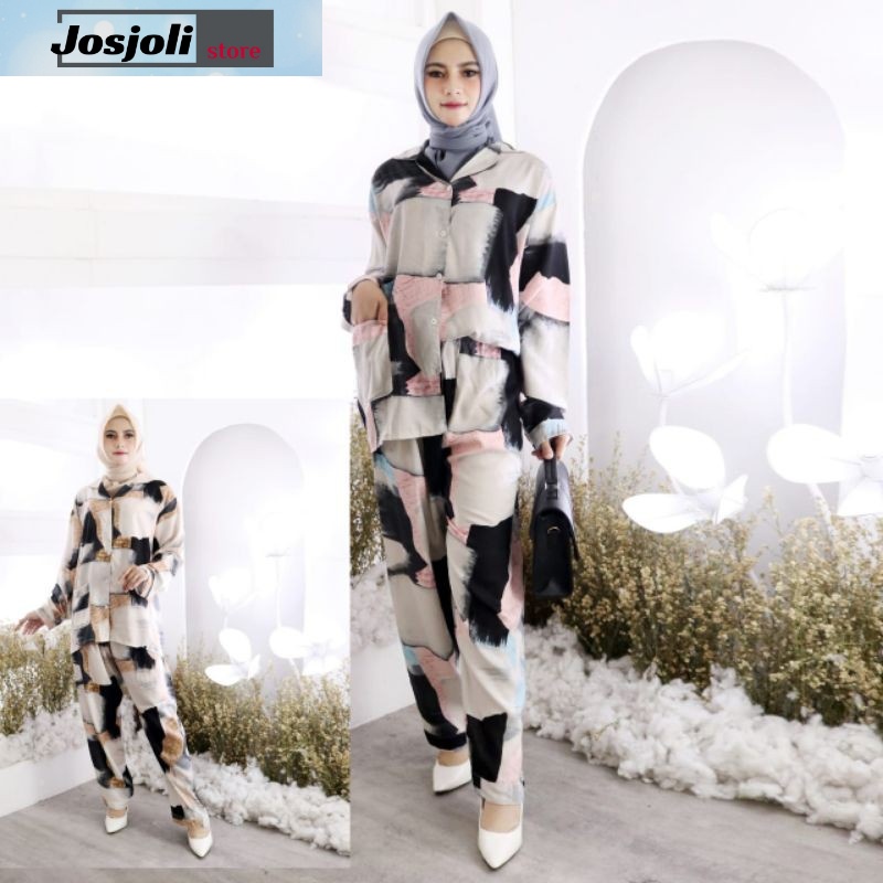 JOSJOLI_STORE/Piyama PP Nisa/Piyama Rayon Wanita Jumbo XXL/Pakaian Tidur Wanita Dewasa