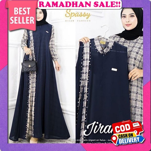 Ls - Terbaru Shabira Kaftan Bahan Ceruty Babydoll Kaftan Wanita Terbaru 2023 Kaftan Wanita Simple El