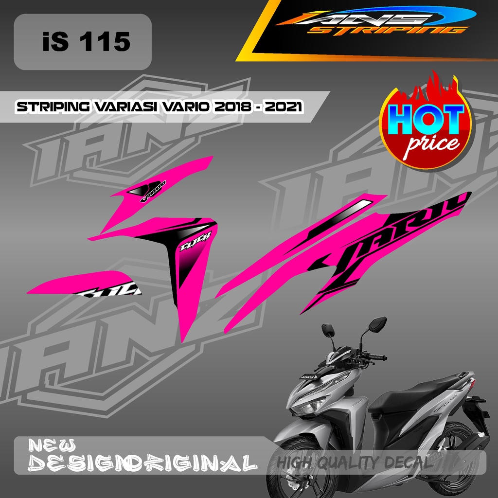 NEW DECAL STRIPING VARIO Led Vario 150 MOTIF RAOADRACE HOLOGRAM / NON HOLOGRAM IS115